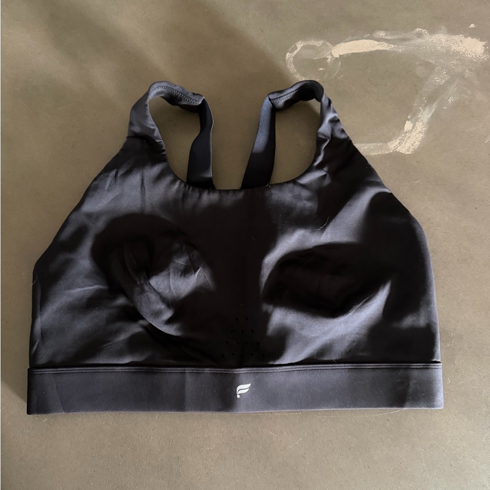 Women's Fabletics Full Sprint High Impact Black Sports Bra, size XXL-1X